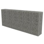 Vidaxl mur en gabion avec couvercles acier galvanis 300 x 50 x 150 cm