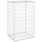 Vidaxl mur en gabion avec couvercles acier galvanis 60x50x100 cm