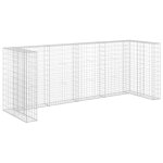 Vidaxl mur en gabion pour poubelles acier galvanis 320x100x120 cm