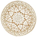 Vidaxl napperons 4 pcs blanc 38 cm rond jute Vidaxl napperons 4 pcs blanc 38 cm rond jute