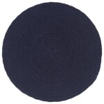 Vidaxl napperons 4 pcs bleu marine plain 38 cm rond coton Vidaxl napperons 4 pcs bleu marine plain 38 cm rond coton