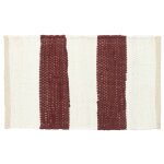 Vidaxl napperons 4 pcs chindi bande bordeaux et blanc 30 x 45 cm Vidaxl napperons 4 pcs chindi bande bordeaux et blanc 30 x 45 cm