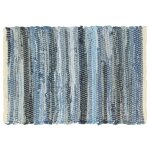 Vidaxl napperons 4 pcs chindi denim bleu 30 x 45 cm coton Vidaxl napperons 4 pcs chindi denim bleu 30 x 45 cm coton
