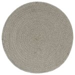 Vidaxl napperons 4 pcs gris plain 38 cm rond coton Vidaxl napperons 4 pcs gris plain 38 cm rond coton