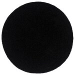 Vidaxl napperons 4 pcs noir plain 38 cm rond coton Vidaxl napperons 4 pcs noir plain 38 cm rond coton