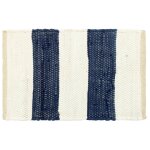 Vidaxl napperons 6 pcs chindi bande bleu et blanc 30 x 45 cm Vidaxl napperons 6 pcs chindi bande bleu et blanc 30 x 45 cm