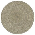 Vidaxl napperons 6 pcs gris plain 38 cm rond jute Vidaxl napperons 6 pcs gris plain 38 cm rond jute