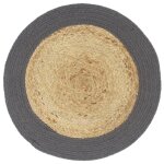 Vidaxl napperons 6 pcs naturel et anthracite 38 cm jute et coton Vidaxl napperons 6 pcs naturel et anthracite 38 cm jute et coton