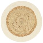 Vidaxl napperons 6 pcs naturel plain 38 cm rond jute et coton Vidaxl napperons 6 pcs naturel plain 38 cm rond jute et coton