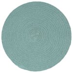 Vidaxl napperons 6 pcs vert plain 38 cm rond coton Vidaxl napperons 6 pcs vert plain 38 cm rond coton