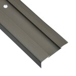 Vidaxl nez de marche forme en l 15 pcs aluminium 90 cm marron