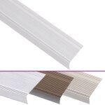 Vidaxl nez de marche forme en l 5 pcs aluminium 90 cm argent
