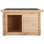 Vidaxl niche pour chiens 120x100x80 cm bois de pin massif 14 mm Vidaxl niche pour chiens 120x100x80 cm bois de pin massif 14 mm