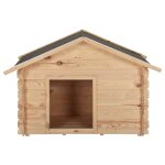 Vidaxl niche pour chiens 125x80x100 cm bois de pin massif 14 mm Vidaxl niche pour chiens 125x80x100 cm bois de pin massif 14 mm