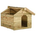 Vidaxl niche de jardin avec toit ouvrant en bois de pin imprgn