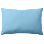 Vidaxl oreiller d'extrieur 2 pcs 60 x 40 cm bleu clair