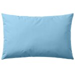 Vidaxl oreiller d'extrieur 4 pcs 60 x 40 cm bleu clair