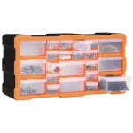 Vidaxl organisateur multi - tiroirs avec 22 tiroirs 49x16x25, 5 cm