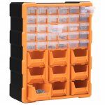 Vidaxl organisateur multi - tiroirs avec 39 tiroirs 38x16x47 cm