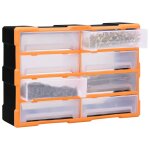 Vidaxl organisateur multi - tiroirs avec 8 grands tiroirs 52x16x37 cm
