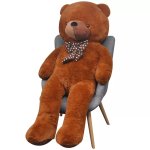 Vidaxl ourson en peluche xxl marron 135 cm