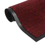 Vidaxl paillassons rectangulaires 2 pcs 120 x 180 cm rouge