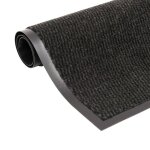 Vidaxl paillassons rectangulaires 2 pcs 80 x 120 cm noir