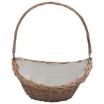 Vidaxl panier  bois de chauffage avec poigne 57x46, 5x52 cm marron