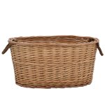 Vidaxl panier � bois de chauffage poign�es de transport 58x42x29 cm