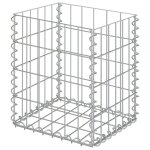 Vidaxl paniers de gabion 2 pcs acier galvanis 30x30x40 cm