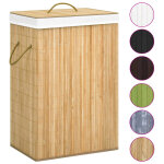 Vidaxl panier à linge bambou 72 l Vidaxl panier à linge bambou 72 l