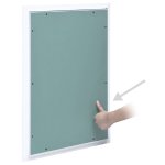 Vidaxl panneau d'acc�s cadre en aluminium plaque de pl�tre 400x600 mm