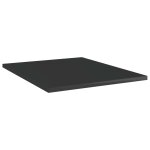 Vidaxl panneaux biblioth�que 8 pcs noir brillant 40x50x1, 5cm agglom�r�