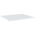 Vidaxl panneaux biblioth�que 8pcs blanc brillant 60x50x1, 5cm agglom�r�