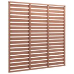 Vidaxl panneau de clture wpc 170x180 cm marron