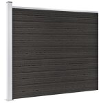 Vidaxl panneau de clture wpc 175x146 cm gris