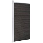 Vidaxl panneau de clture wpc 95x186 cm gris