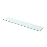 Vidaxl panneaux d'�tag�re 2 pcs verre transparent 80 x 15 cm