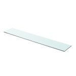 Vidaxl panneaux d'�tag�re 2 pcs verre transparent 90 x 15 cm