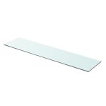 Vidaxl panneaux d'�tag�re 2 pcs verre transparent 90 x 20 cm