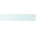 Vidaxl panneau pour �tag�re verre transparent 100 x 20 cm