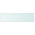 Vidaxl panneau pour tagre verre transparent 100 x 25 cm