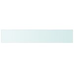 Vidaxl panneau pour �tag�re verre transparent 110 x 20 cm