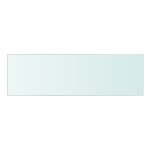 Vidaxl panneau d?�tag�re verre transparent 50 x 15 cm