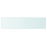 Vidaxl panneau d?�tag�re verre transparent 60 x 15 cm