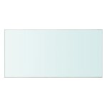 Vidaxl panneau pour tagre verre transparent 60 x 30 cm