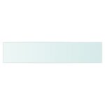 Vidaxl panneau d?�tag�re verre transparent 70 x 15 cm