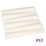 Vidaxl panneaux muraux 3d 12 pcs 0, 5x0, 5 m 3 m