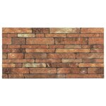 Vidaxl panneaux muraux 3d au design de brique marron 10 pcs eps Vidaxl panneaux muraux 3d au design de brique marron 10 pcs eps