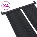 Vidaxl panneaux solaires de chauffage de piscine 4 pcs 80x310 cm